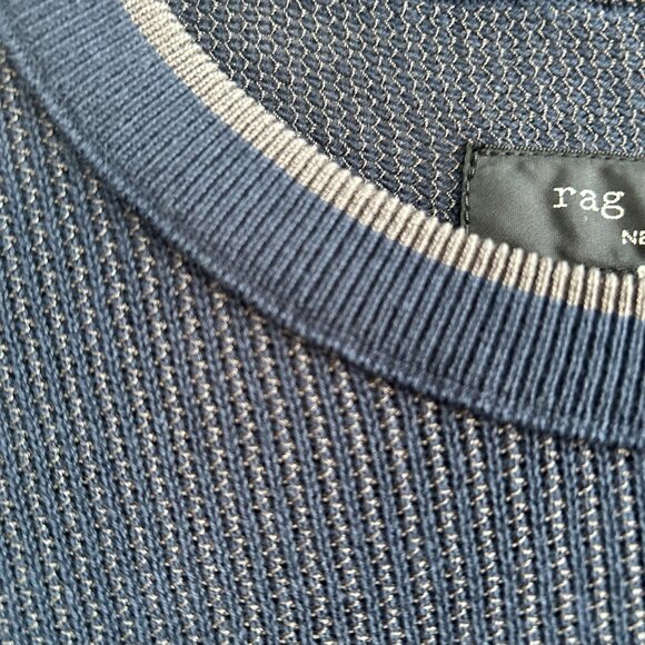 RAG & BONE Harvey Crewneck Cotton Sweater - Picture 3 of 5